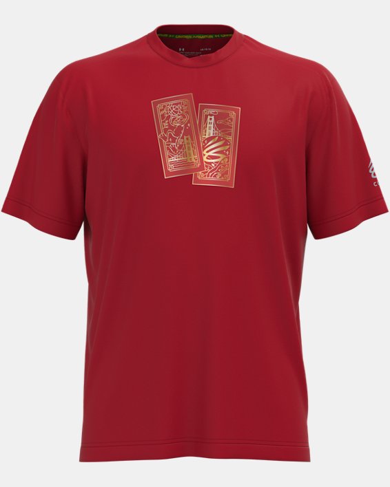 CURRY RED ENVELOPE SS TEE, Red, pdpMainDesktop image number 0